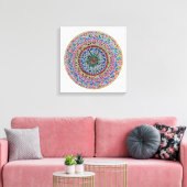 Mandala Serenis Canvas Afdruk (Insitu (Woonkamer))