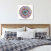 Mandala Serenis Canvas Afdruk (Insitu (Slaapkamer))
