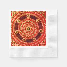 Mandala servet, gemunte cocktail papieren servette servet