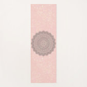  Mandala Shimmery Stars op Roze Yogamat (Voorkant)