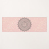  Mandala Shimmery Stars op Roze Yogamat (Voorkant (horizontaal))