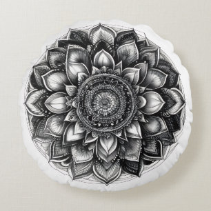 mandala shirt rond kussen