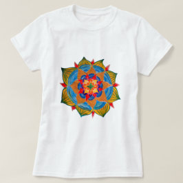 Mandala Shirt T-shirt voor dames, wit