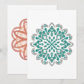 mandala Shudder christmasmandala Flutter kerstmis Bedankkaart (Voorkant / Achterkant)