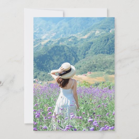 Mandala Siermotief & Arabisch Patroon Lavendel Kaart (Achterkant)