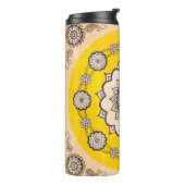 Mandala siervormgeving, etnische stijl thermosbeker (Gedraaid links)