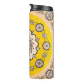 Mandala siervormgeving, etnische stijl thermosbeker (Geroteerd rechts)