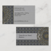 Mandala Silver Introduction Kaart Visitekaartje (Voorkant / Achterkant)