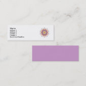 Mandala Skinny-profielkaart Mini Visitekaartje (Voorkant / Achterkant)