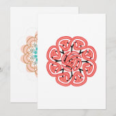 mandala Skip tekening Bedankkaart (Voorkant / Achterkant)