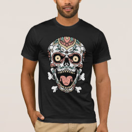 Mandala Skull T-shirt | Boho Gothic Skull Art T-sh