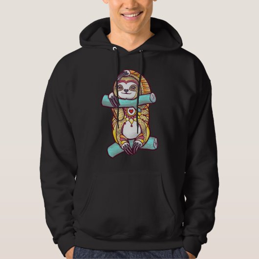 Mandala Sloth 86 Hoodie (Voorkant)