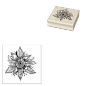 Mandala sneeuwvlok rubberstempel (Gestempeld)