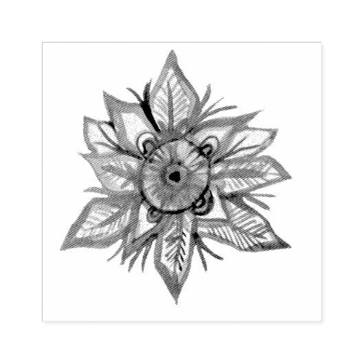 Mandala sneeuwvlok rubberstempel (Afrduk)
