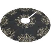 Mandala Snowflake Gold en Black Kerstboom Rok (Gekanteld)