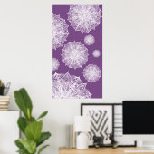 Mandala Snowflakes Poster (Thuiskantoor)