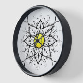 Mandala Softball Wall Clock (Hoek)