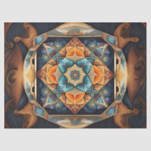 Mandala Softly Color decoupage Tissuepapier (Voorkant)