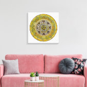 Mandala Solaris Canvas Afdruk (Insitu (Woonkamer))