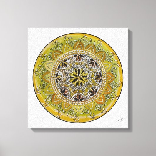 Mandala Solaris Canvas Afdruk (Voorkant)