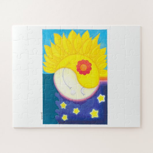 Mandala: Solflor e Luaflor Legpuzzel (Horizontaal)