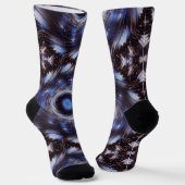 Mandala Space Art Funky Socks Sokken (Gebogen)