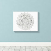 Mandala Sphere Canvas Afdruk (Insitu (Houten vloer))