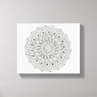 Mandala Sphere Canvas Afdruk