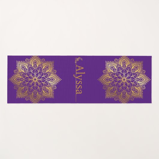Mandala Spiritueel Healing Yoga Mat (Voorkant (horizontaal))
