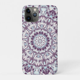 Mandala Spirituele Kaleidoscoop Blauw Paars Wit.  Case-Mate iPhone Case