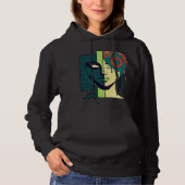 Mandala Split Face Abstract Art  Hoodie (Voorkant)