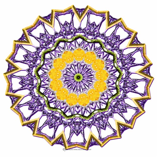 Mandala Spring Gem Staand Fotobeeldje (Voorkant)