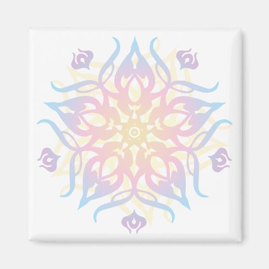 Mandala Sprite Burst Magneet (Voorkant)