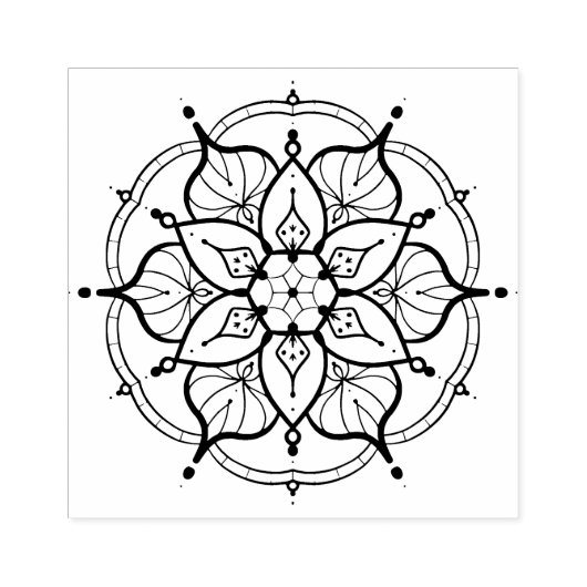 Mandala Stamp Rubberstempel (Afrduk)