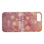 Mandala Star Bokeh Typografie Elegant Drinken Goed Case-Mate iPhone Case (Achterkant (Horizontaal))