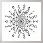 Mandala Star Coloring Poster (Voorkant)