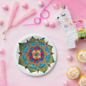 Mandala Star Flower Paper Borden Papieren Bordje (Feest)
