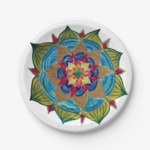 Mandala Star Flower Paper Borden