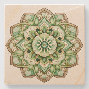 Mandala Stenen Onderzetter