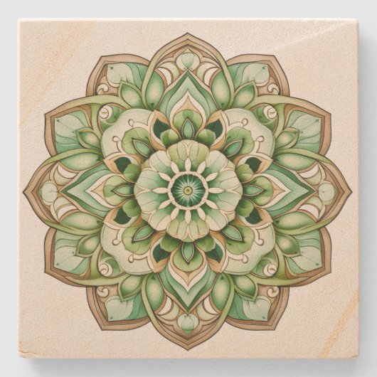 Mandala Stenen Onderzetter (Voorkant)