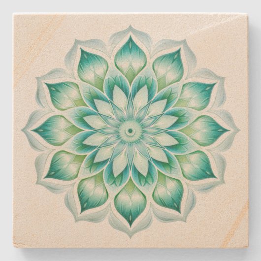 Mandala Stenen Onderzetter (Voorkant)