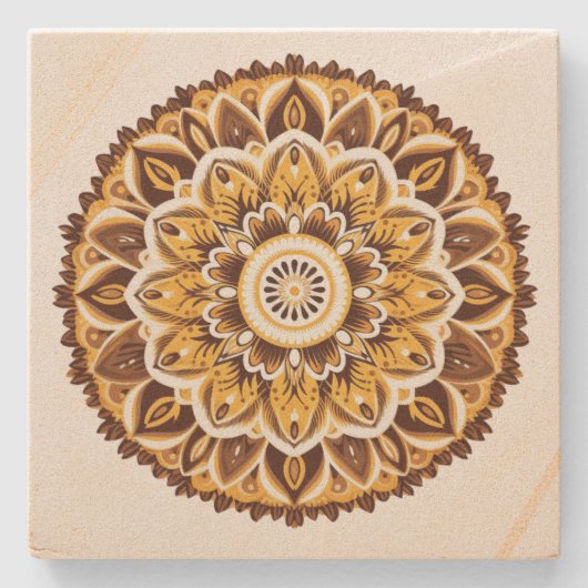 Mandala Stenen Onderzetter (Voorkant)