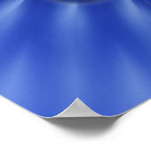 Mandala ster in blauw | koningsbloem poster (Hoek)
