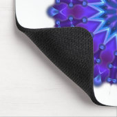 Mandala ster in blauw muismat (Hoek)