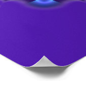 Mandala ster in blauw | violet poster (Hoek)