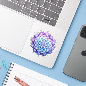 Mandala Sticker (Laptop met iPhone)