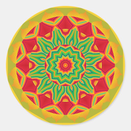 Mandala sticker (Voorkant)