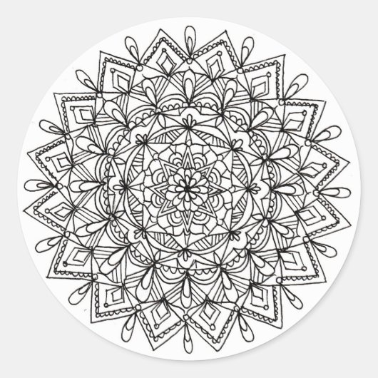 Mandala Sticker (Voorkant)