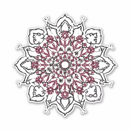 mandala sticker (Voorkant)