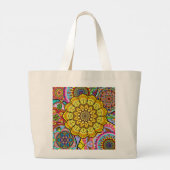 Mandala-stijl Grote Tote Bag (Achterkant)